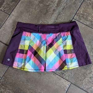 lululemon athletica Multicolor Plaid Skirt
